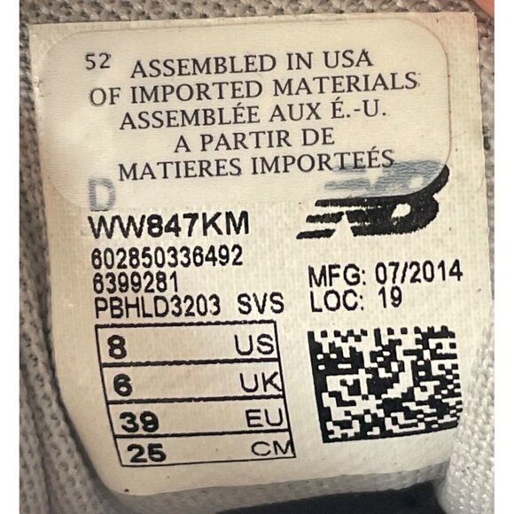 NEW BALANCE WOMENS LOW TOP LACE SIZE 8 HEALTH WALKING SHOES GRAY PINK - Picture 5 of 8